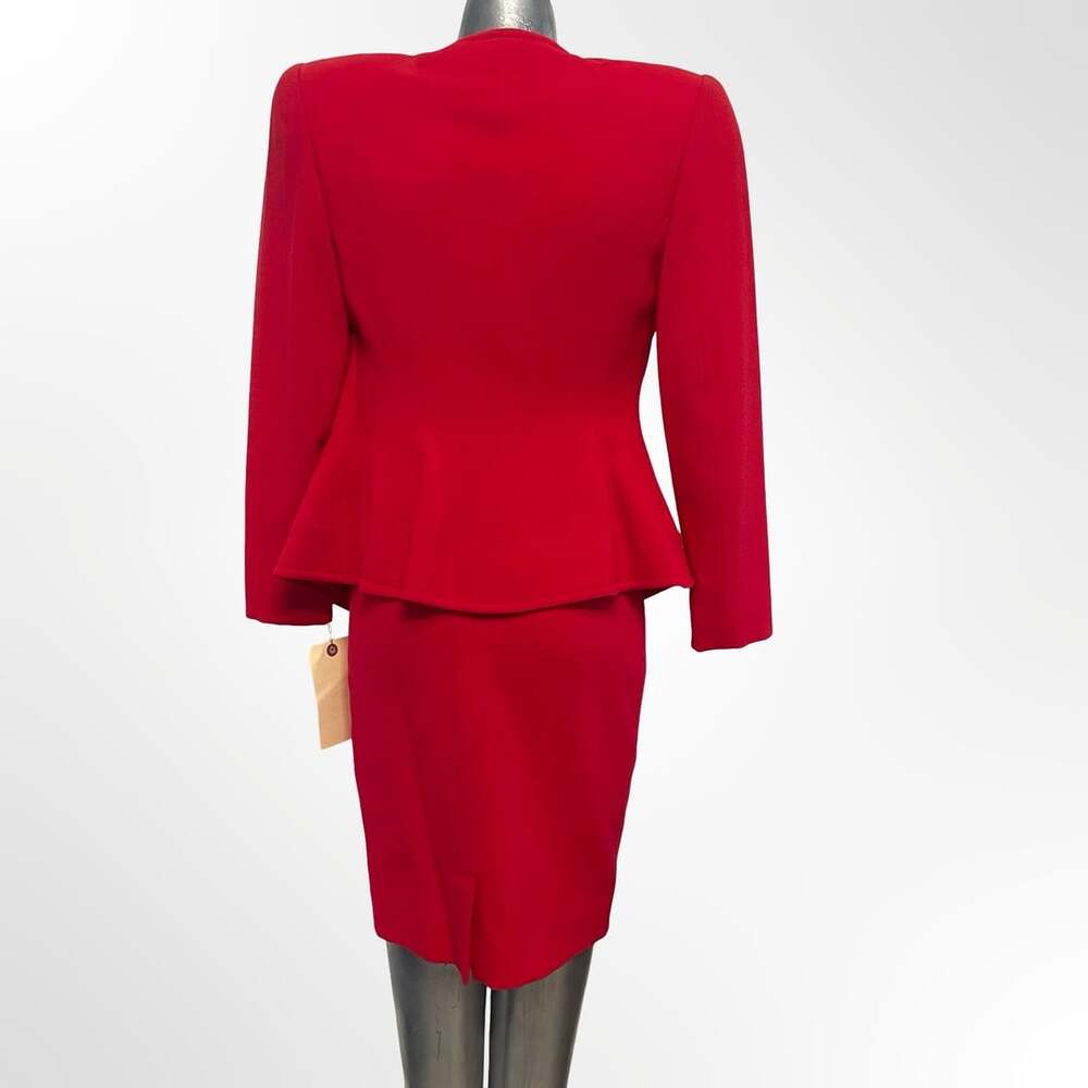 BICCI by Florine Wachter Skirt Suit Size 4 Red 2 Piece - Picture 4 of 10
